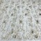 1 Yard Beaded Rhinestone 3D Floral Lace Fabric for Wedding Gowns and Dance Costumes 50" Width